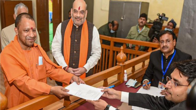 Yogi files nomination, PM addresses virtual rally