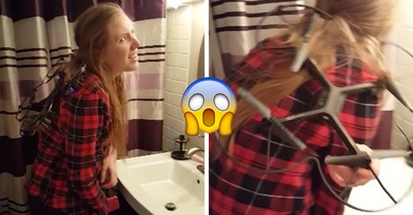 Insolite : cette femme se retrouve avec un drone coincé dans les cheveux