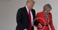 Donald Trump : voici la raison pour laquelle le président a attrapé la main de Theresa May !