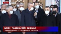 Cumhurbaşkanı Erdoğan cami açılışına katıldı