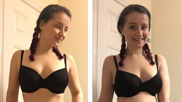 Milly Smith : les photos de son avant/après on était prises le même jour... avec et sans collants !