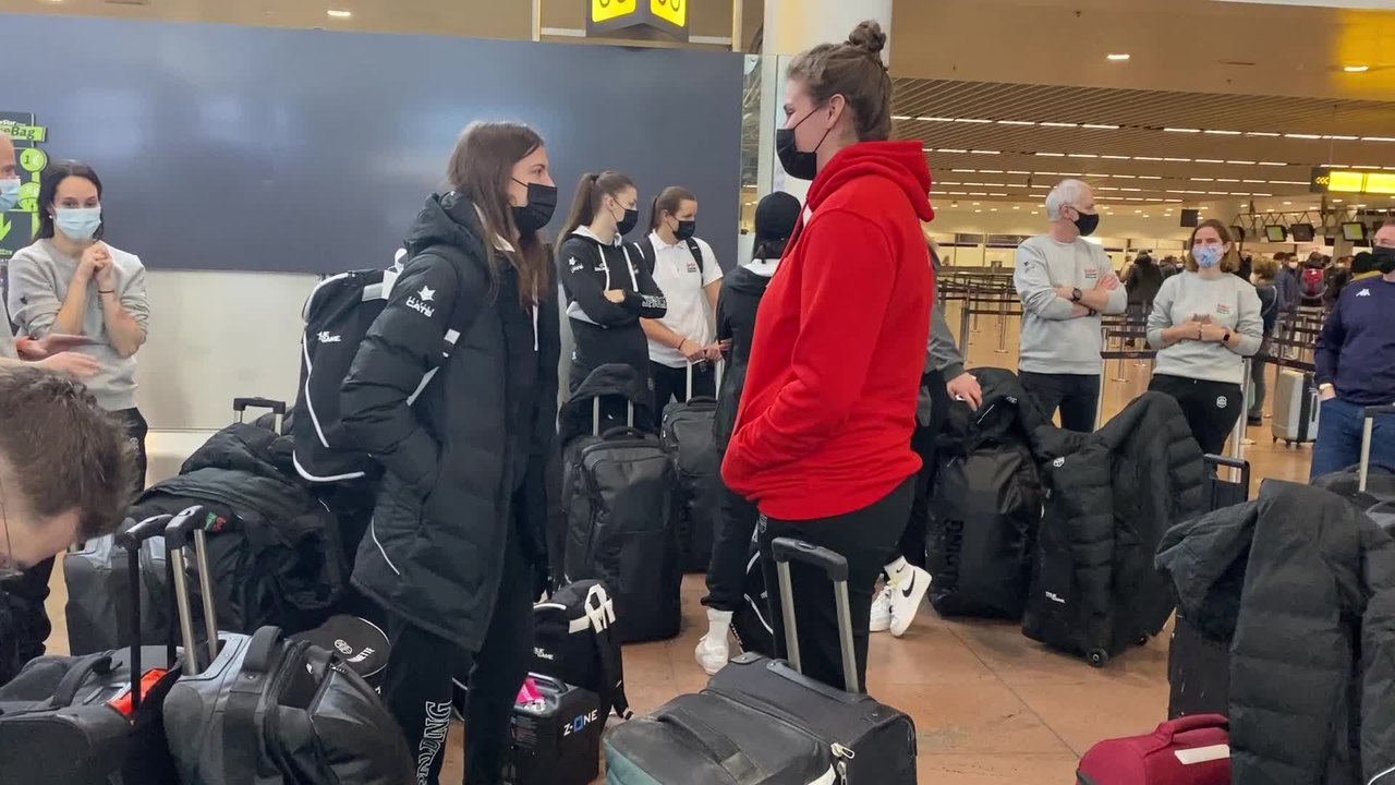 Basket : départ des Belgian Cats pour le tournoi qualificatif à Washington DC en vue de la Coupe du monde