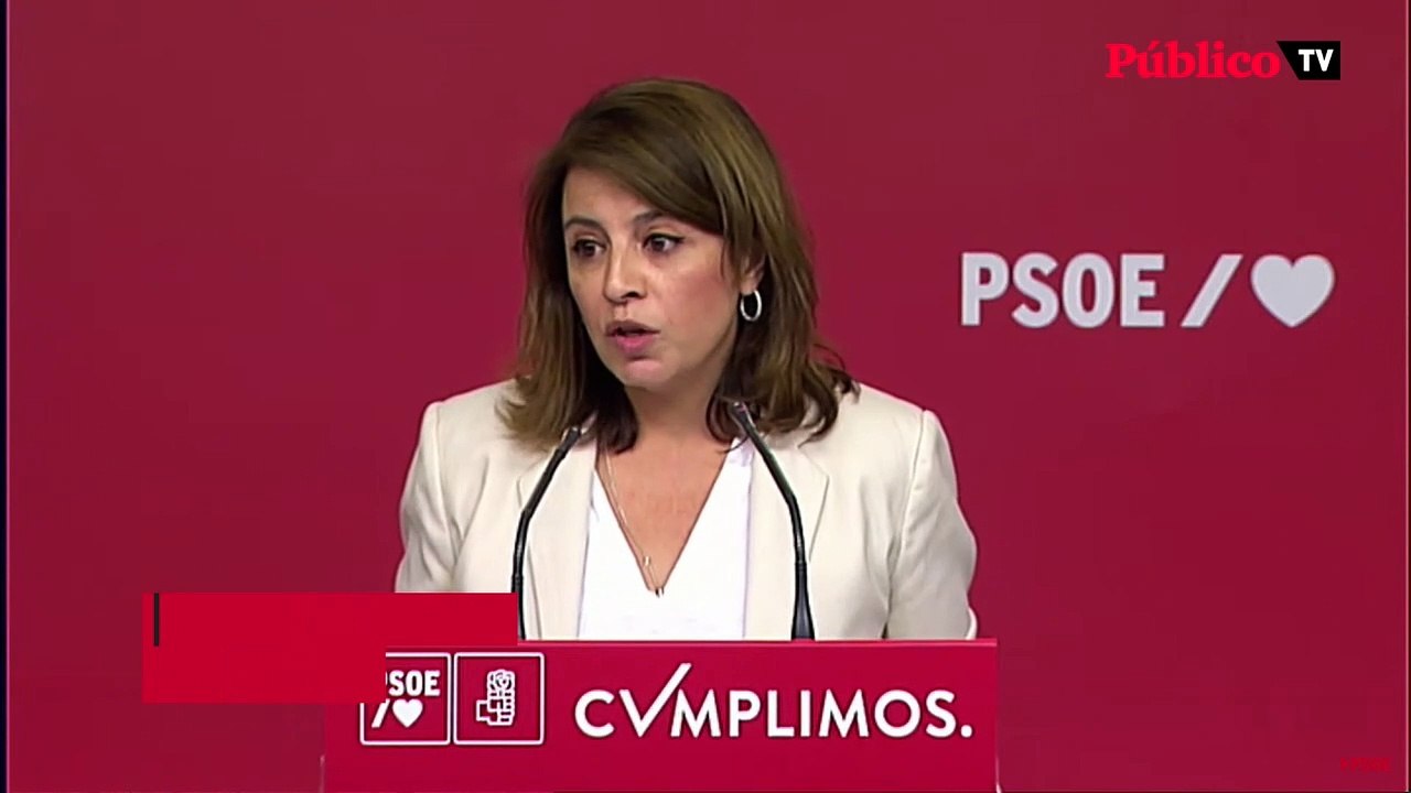 Adriana Lastra, sobre los dos diputados de UPN: "Ha habido es una compra de voluntades por parte del PP"