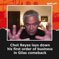 Chot Reyes lays down first order of business in Gilas return