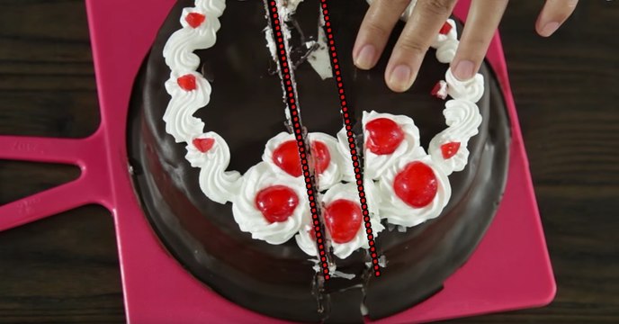 Comment découper un gâteau rond