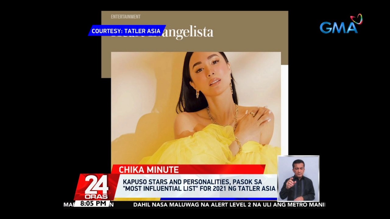 Kapuso stars and personalities, pasok sa "Most Influential LIst" for 2021 ng Tatler Asia | 24 Oras