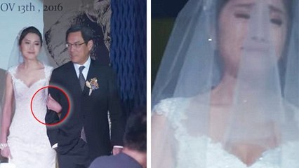 Cette mariée se rend à l'autel au bras de son patron car son père refuse son mariage