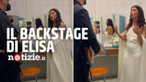 Sanremo 2022, Elisa in camerino prima di salire sul palco dell'Ariston: il video delle prove