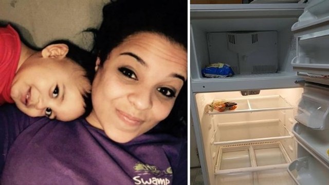 Elle s'occupe de ce vieil homme mais lorsqu'elle ouvre le frigo, elle part immédiatement en pleurant...