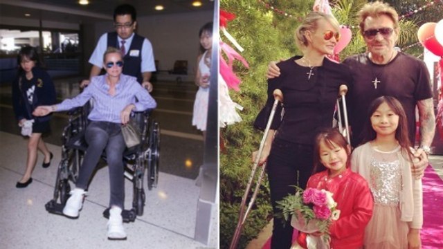 Laeticia Hallyday : voici la raison pour laquelle la femme de Johnny est en béquilles ou en fauteuil roulant depuis plusieurs semaines