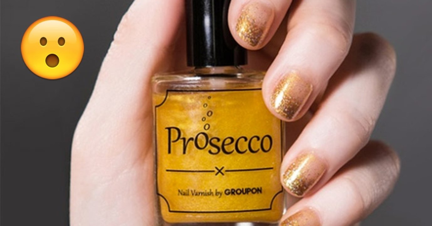 Vernis à ongles : Groupon UK invente le vernis à ongles au prosecco comestible