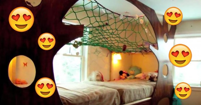 Il transforme totalement le lit de ses enfants de la manière la plus dingue !