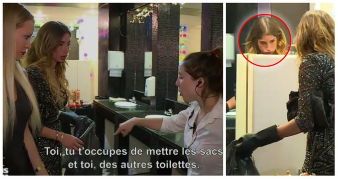 Les Marseillais South America : Montaine et Liam s'essaient au job de dame pipi dans un club et ça tourne au désastre