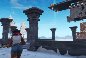 Fortnite : un joueur a découvert un château caché sous la montagne