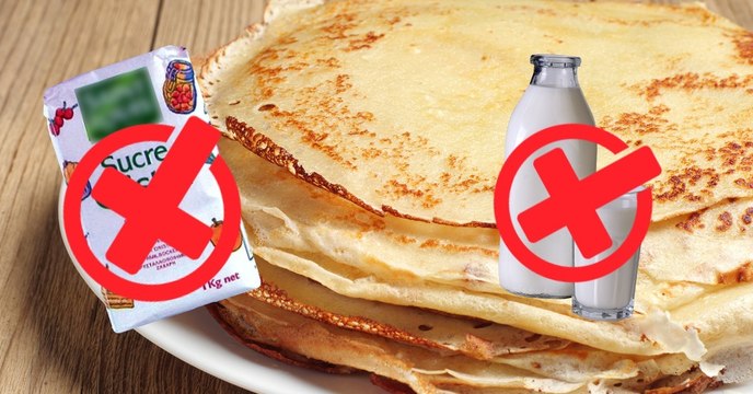 Cette pâte à crêpe sans lait et sans sucre est incroyable !