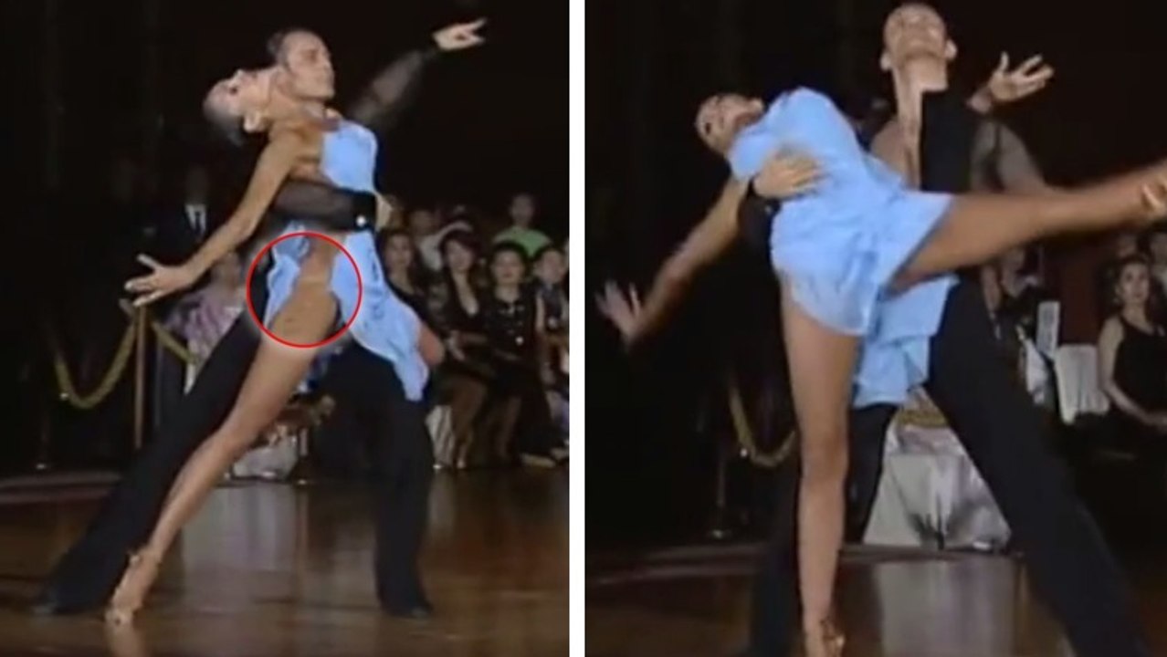 La robe de cette danseuse de Guaguanco a fasciné les jurés du concours de danse