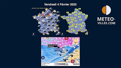 prévisions météo du vendredi 4 février 2022