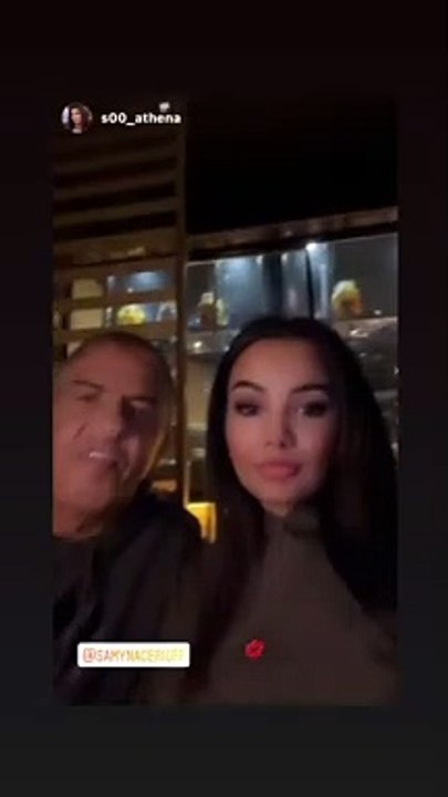 Samy Naceri et Athéna sur Instagram. Le 3 février 2022.