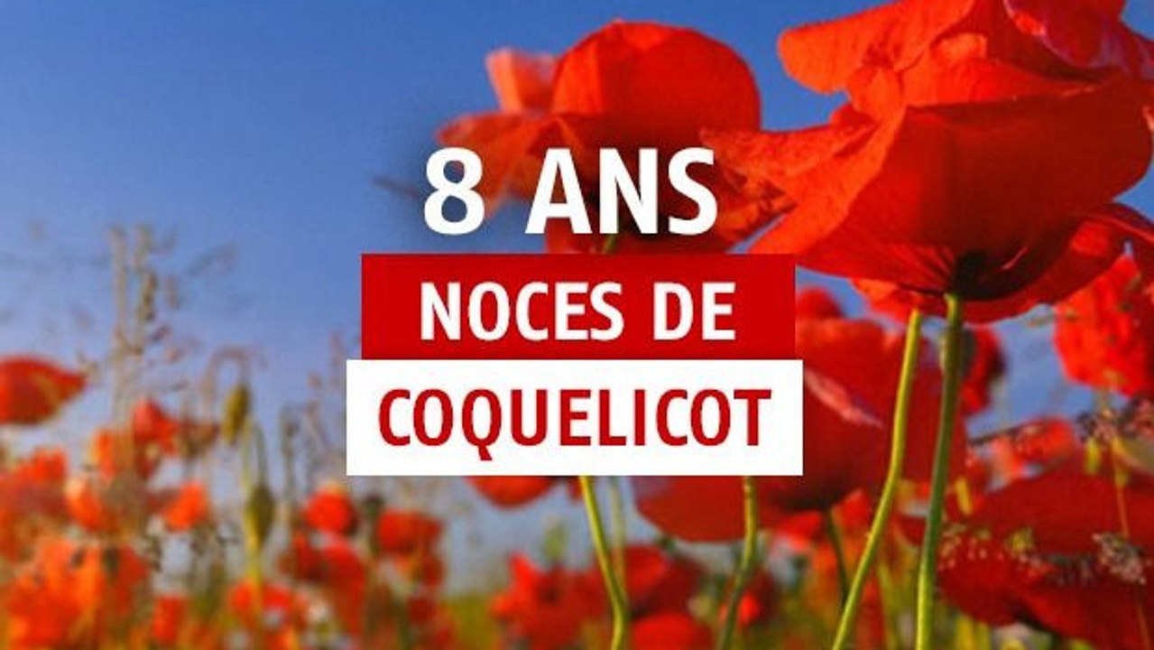 8 ans de mariage : idées cadeaux pour fêter les noces de coquelicot