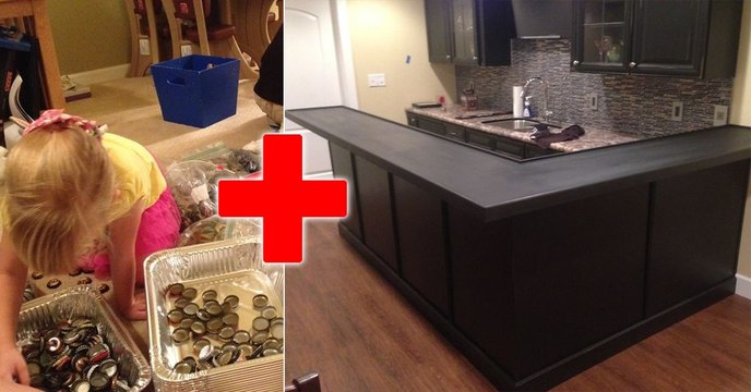 Cet homme collecte 2530 capsules de bouteilles pendant 5 ans pour décorer sa table