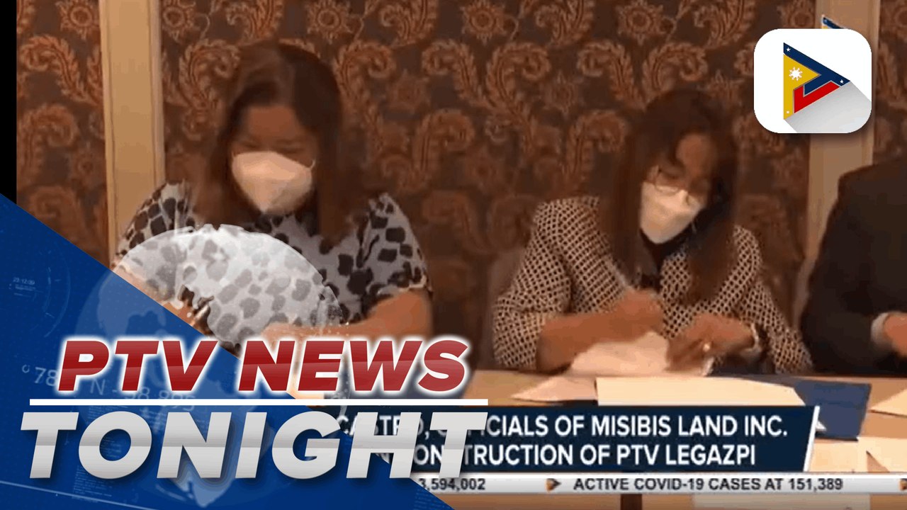 PTV GM de Castro, officials of Misibis Land Inc. sign MOA on construction of PTV Legazpi