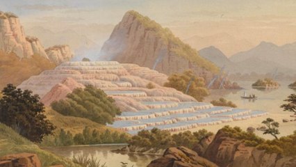 Terrasses du Lac Rotomahana (Nouvelle-Zélande) : on a retrouvé la 8ème Merveille du Monde immergée à 15m de profondeur