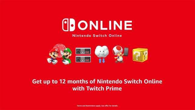 Twitch Prime : obtenez un an de Nintendo Switch Online gratuit