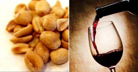 Incroyable : le vin et les cacahuètes sont bons pour la santé !