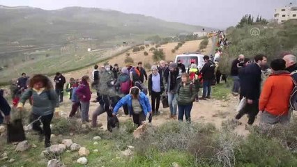 RAMALLAH  - İsrailli aktivistler Batı Şeria'da Filistinliler ile zeytin ağacı dikti