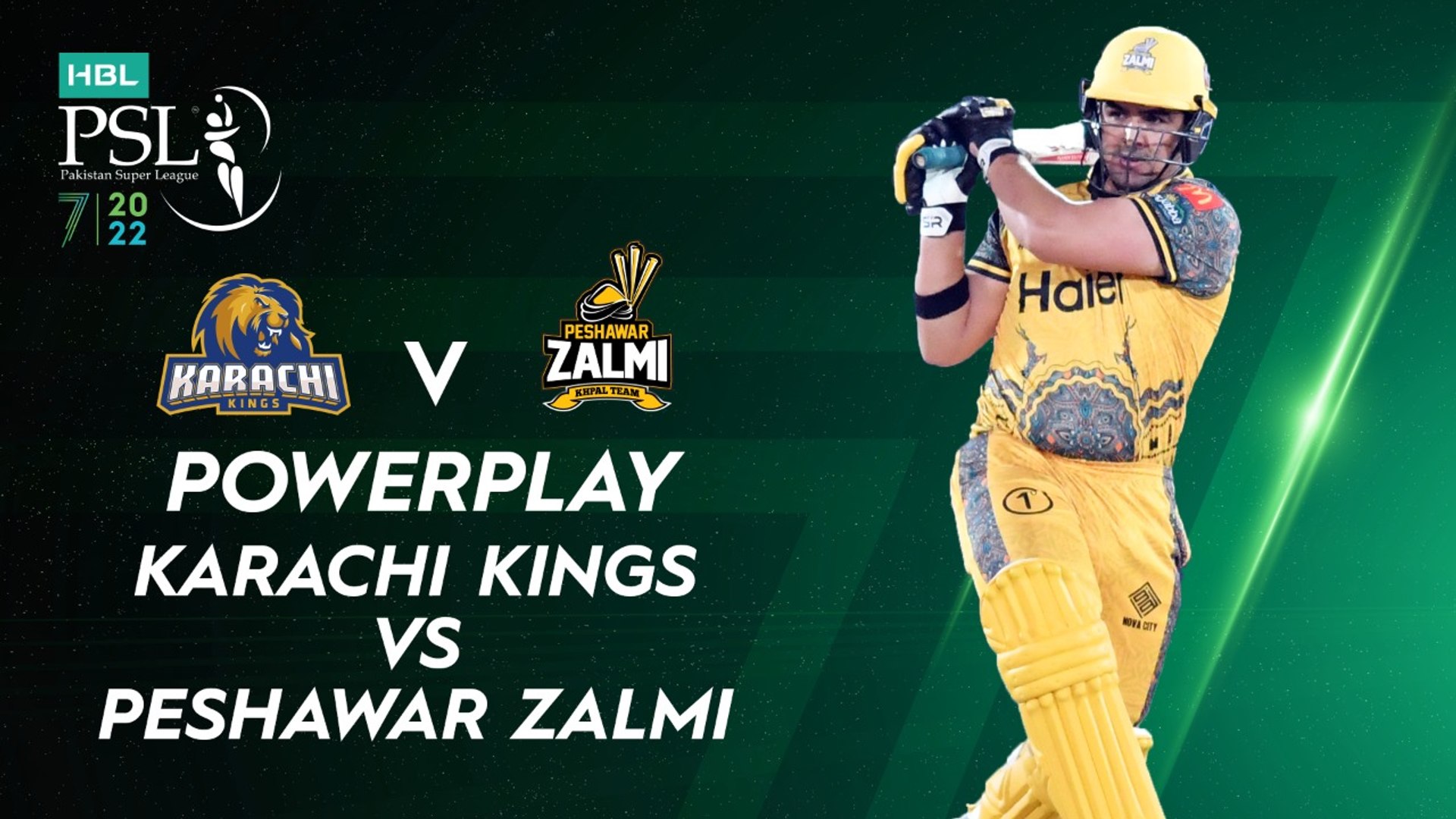 Peshawar Zalmi Powerplay Karachi Kings vs Peshawar Zalmi Match 11 HBL PSL 7 ML2G