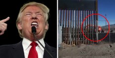 Trump: les premières images surréalistes des prototypes du mur anti-immigration mexicaine dévoilées