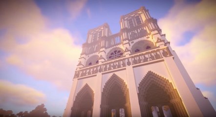 Notre Dame de Paris : le magnifique hommage à la cathédrale sur Minecraft