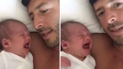 Voici la technique de ce papa pour apaiser son bébé