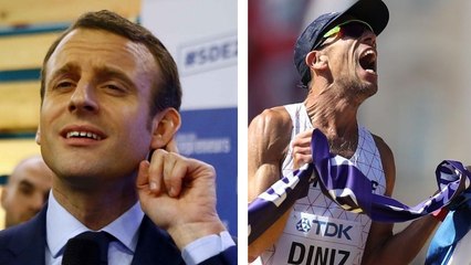 Emmanuel Macron : la boulette du président qui félicite Yohann Diniz pour sa "victoire hors norme"