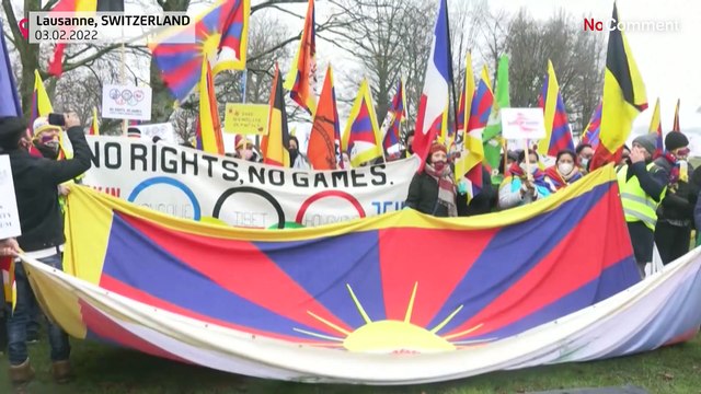 بدون تعليق: احتجاجات في الولايات المتحدة وأوروبا سبقت افتتاح الأولمبياد في بكين