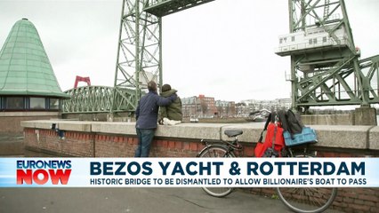Rotterdam could dismantle iconic bridge to make way for Jeff Bezos' €430m yacht