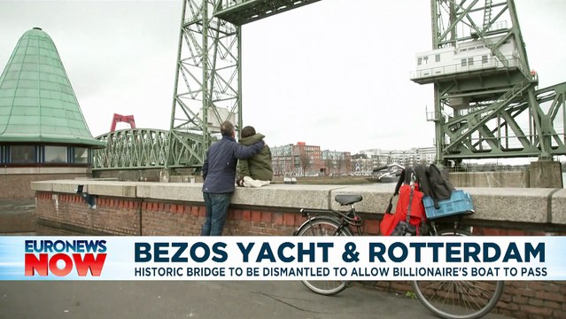 Rotterdam could dismantle iconic bridge to make way for Jeff Bezos' €430m yacht