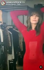 Download Video: Carla Bruni annonce la sortie d'un projet secret avec Olivier Rousteing, le directeur artistique de la maison Balmain.