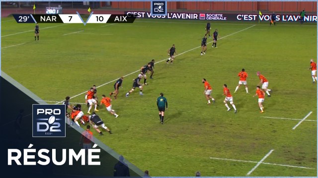 PRO D2 - Résumé RC Narbonnais-Provence Rugby: 34-33 - J19 - Saison 2021/2022