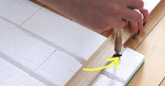 Voici la technique la plus simple du monde pour faire un mur en fausse brique !