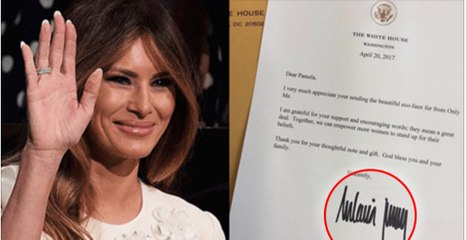 La signature de Melania Trump ressemble étrangement à celle de son mari, une experte fait le point