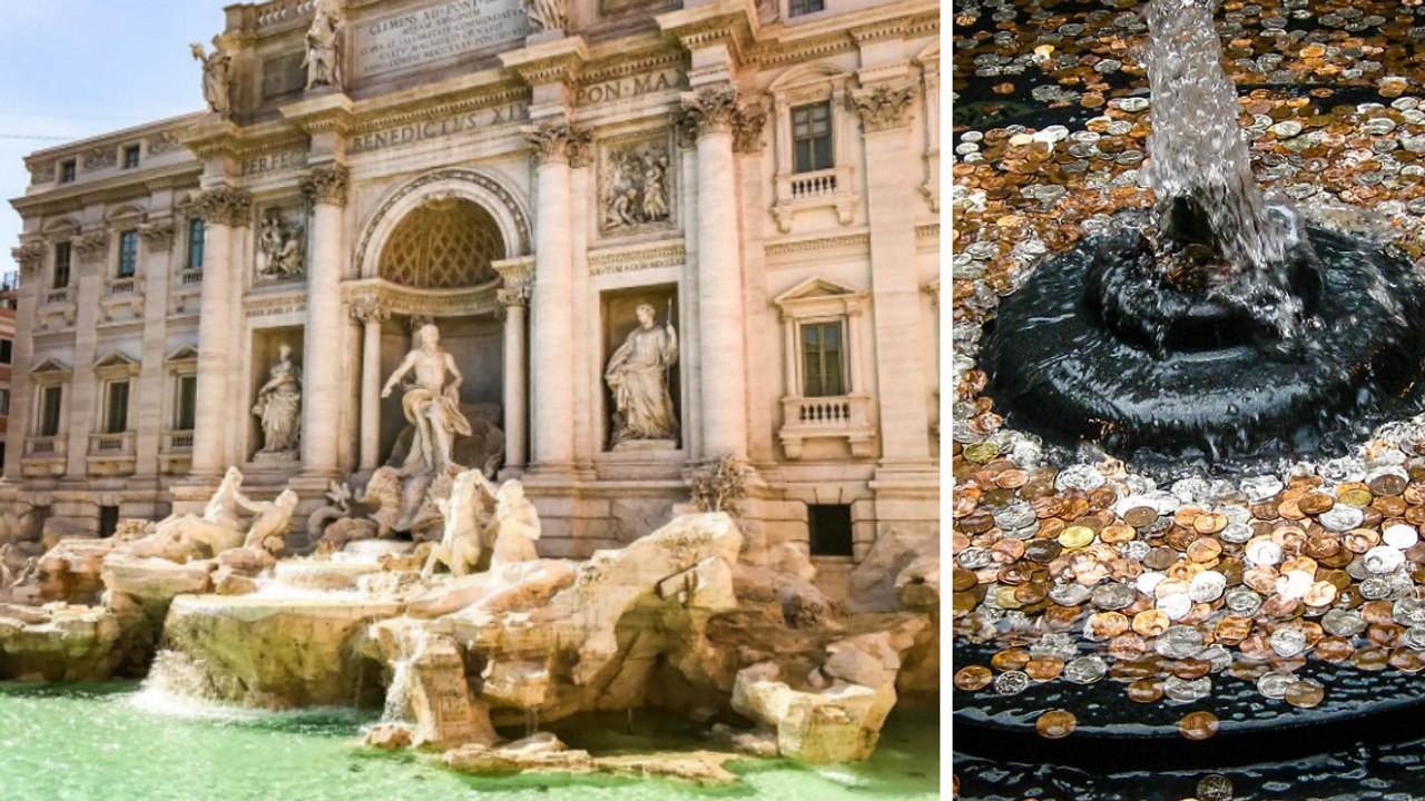 Rome : voici ce que deviennent les pièces jetées dans la fontaine de Trevi