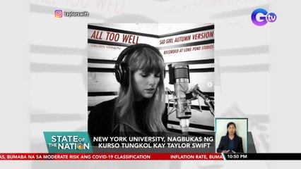 New York University, nagbukas ng kurso tungkol kay Taylor Swift | SONA