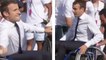 Jeux Olympiques 2024 : Emmanuel Macron joue au tennis en fauteuil roulant pour soutenir Paris