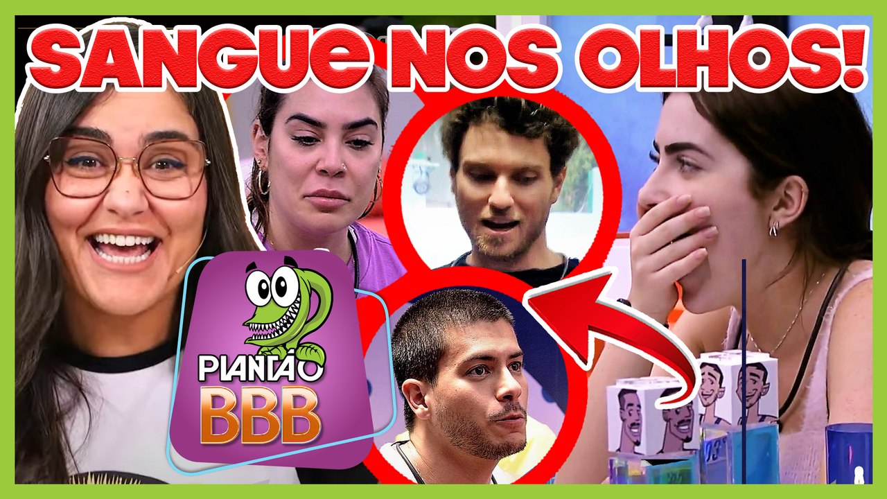 PLANTÃO BBB22: Monstro! Naiara e Lucas armam contra Jade; Desespero de Arthur o coloca na reta
