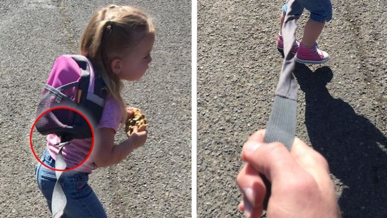 Voilà pourquoi ce papa promène tous les jours sa fille... en laisse