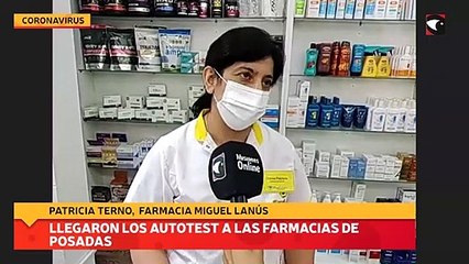Llegaron los autotest a las farmacias de Posadas