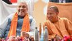 BJP workers celebrate as CM Yogi files nomination