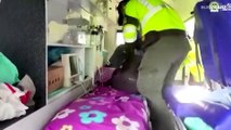 شاهد: الشرطة الكولومبية تضبط سيارة إسعاف تحمل 120 كيلوغراما من المخدرات