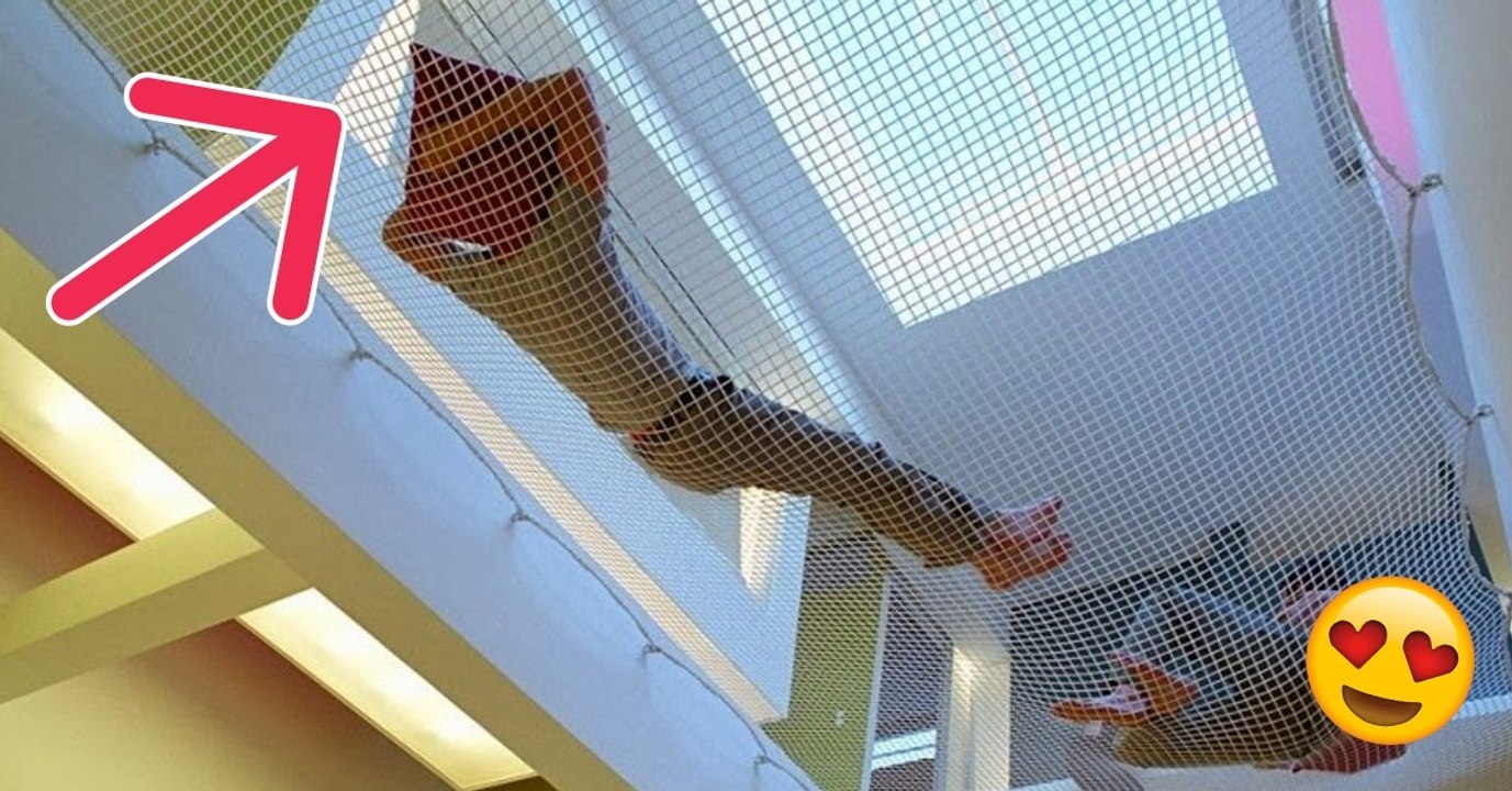 Le filet d'intérieur, l'idée déco qui transforme une maison en parc de jeu !